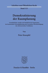 Abbildung von: Demokratisierung der Raumplanung. - Duncker & Humblot
