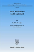 Cover: Recht, Rechtsleben und Gesellschaft. - Duncker & Humblot