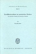 Cover: Gewi&szlig;heitsverluste im juristischen Denken. - Duncker & Humblot