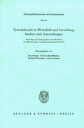 Cover: Systemtheorie in Wirtschaft und Verwaltung. - Duncker & Humblot