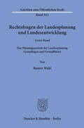 Cover: Rechtsfragen der Landesplanung und Landesentwicklung. - Duncker & Humblot