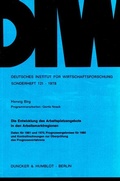Cover: Die Entwicklung des Arbeitsplatzangebots in den Arbeitsmarktregionen. - Duncker & Humblot