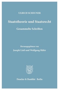 Abbildung von: Staatstheorie und Staatsrecht. - Duncker & Humblot