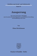 Cover: Aussperrung. - Duncker & Humblot