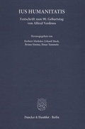 Cover: Ius Humanitatis. - Duncker & Humblot
