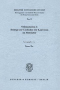 Cover: Beitr&auml;ge zur Geschichte der Konversen im Mittelalter. - Duncker & Humblot