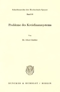 Cover: Probleme des Kreisfinanzsystems. - Duncker & Humblot