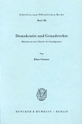 Cover: Demokratie und Grundrechte. - Duncker & Humblot