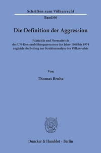Enlarge image Cover: Die Definition der Aggression. - Duncker & Humblot