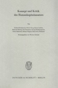 Cover: Konzept und Kritik des Humankapitalansatzes. - Duncker & Humblot