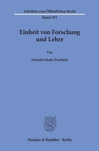 Abbildung von: Einheit von Forschung und Lehre. - Duncker & Humblot