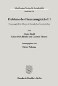 Cover: Probleme des Finanzausgleichs III. - Duncker & Humblot
