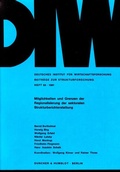 Cover: M&ouml;glichkeiten und Grenzen der Regionalisierung der sektoralen Strukturberichterstattung. - Duncker & Humblot