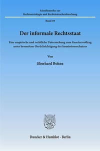 Bild: Der informale Rechtsstaat. - Duncker & Humblot