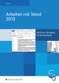 Cover: Arbeiten mit Word 2013 - Westermann Berufliche Bildung