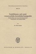Cover: Sozialbilanzen und sozialverantwortliche betriebliche Sozialpolitik. - Duncker & Humblot
