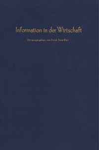 Abbildung von: Information in der Wirtschaft. - Duncker & Humblot