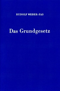 Abbildung von: Das Grundgesetz. - Duncker & Humblot