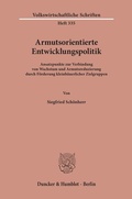 Cover: Armutsorientierte Entwicklungspolitik. - Duncker & Humblot