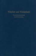 Cover: Wahrheit und Wirklichkeit. - Duncker & Humblot