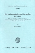 Cover: Der verfassungs&auml;ndernde Gesetzgeber 1949-1980. - Duncker & Humblot