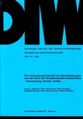 Cover: Der internationale Handel mit Dienstleistungen aus der Sicht der Bundesrepublik Deutschland. - Duncker & Humblot