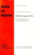 Cover: Bekleidungsgewerbe. - Duncker & Humblot