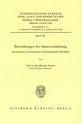 Cover: Zinswirkungen der Staatsverschuldung. - Duncker & Humblot