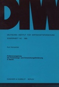 Cover: Pr&auml;ferenzregelung der Forschungs- und Entwicklungsf&ouml;rderung in Berlin. - Duncker & Humblot
