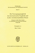 Bild: Der Versorgungsausgleich im internationalen Vergleich und in der zwischenstaatlichen Praxis. - Duncker & Humblot