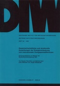 Cover: Gesamtwirtschaftliche und strukturelle Auswirkungen der Energieverteuerung und internationaler Energiepreisdifferenzen. - Duncker & Humblot