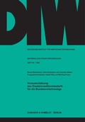 Cover: Voraussch&auml;tzung des Ersatzinvestitionsbedarfs f&uuml;r die Bundesverkehrswege. - Duncker & Humblot