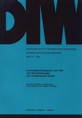 Cover: Konsumg&uuml;terversorgung in der DDR und Wechselwirkungen zum innerdeutschen Handel. - Duncker & Humblot