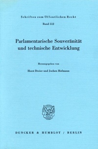Abbildung von: Parlamentarische Souveränität und technische Entwicklung. - Duncker & Humblot