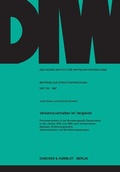 Cover: Verkehrsverhalten im Vergleich. - Duncker & Humblot