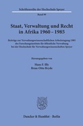 Cover: Staat, Verwaltung und Recht in Afrika 1960 - 1985. - Duncker & Humblot
