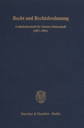 Cover: Recht und Rechtsbesinnung. - Duncker & Humblot