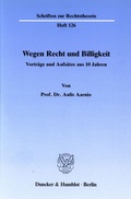 Cover: Wegen Recht und Billigkeit. - Duncker & Humblot