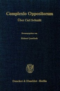 Enlarge image Cover: Complexio Oppositorum. - Duncker & Humblot