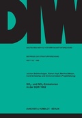 Cover: SO2- und NOx-Emissionen in der DDR 1982. - Duncker & Humblot