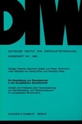 Cover: Die Beseitigung von Steuergrenzen in der Europ&auml;ischen Gemeinschaft. - Duncker & Humblot
