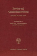 Cover: Frieden und Gesellschaftsordnung. - Duncker & Humblot