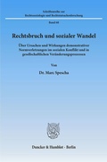 Cover: Rechtsbruch und sozialer Wandel. - Duncker & Humblot