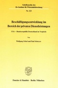 Cover: Besch&auml;ftigungsentwicklung im Bereich der privaten Dienstleistungen. - Duncker & Humblot