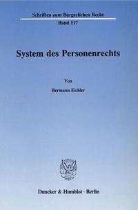 Abbildung von: System des Personenrechts. - Duncker & Humblot