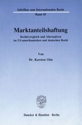 Cover: Marktanteilshaftung. - Duncker & Humblot