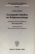 Cover: Gesammelte Schriften zur Religionssoziologie. - Duncker & Humblot