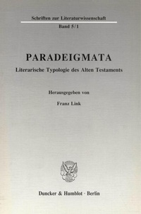 Enlarge image Cover: Paradeigmata. - Duncker & Humblot