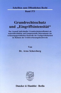Abbildung von: Grundrechtsschutz und "Eingriffsintensität". - Duncker & Humblot