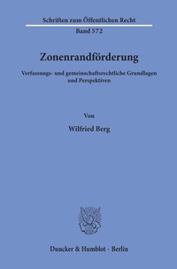 Abbildung von: Zonenrandförderung. - Duncker & Humblot